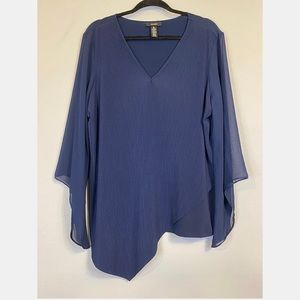 Alfani Navy Blue Blouse, XL